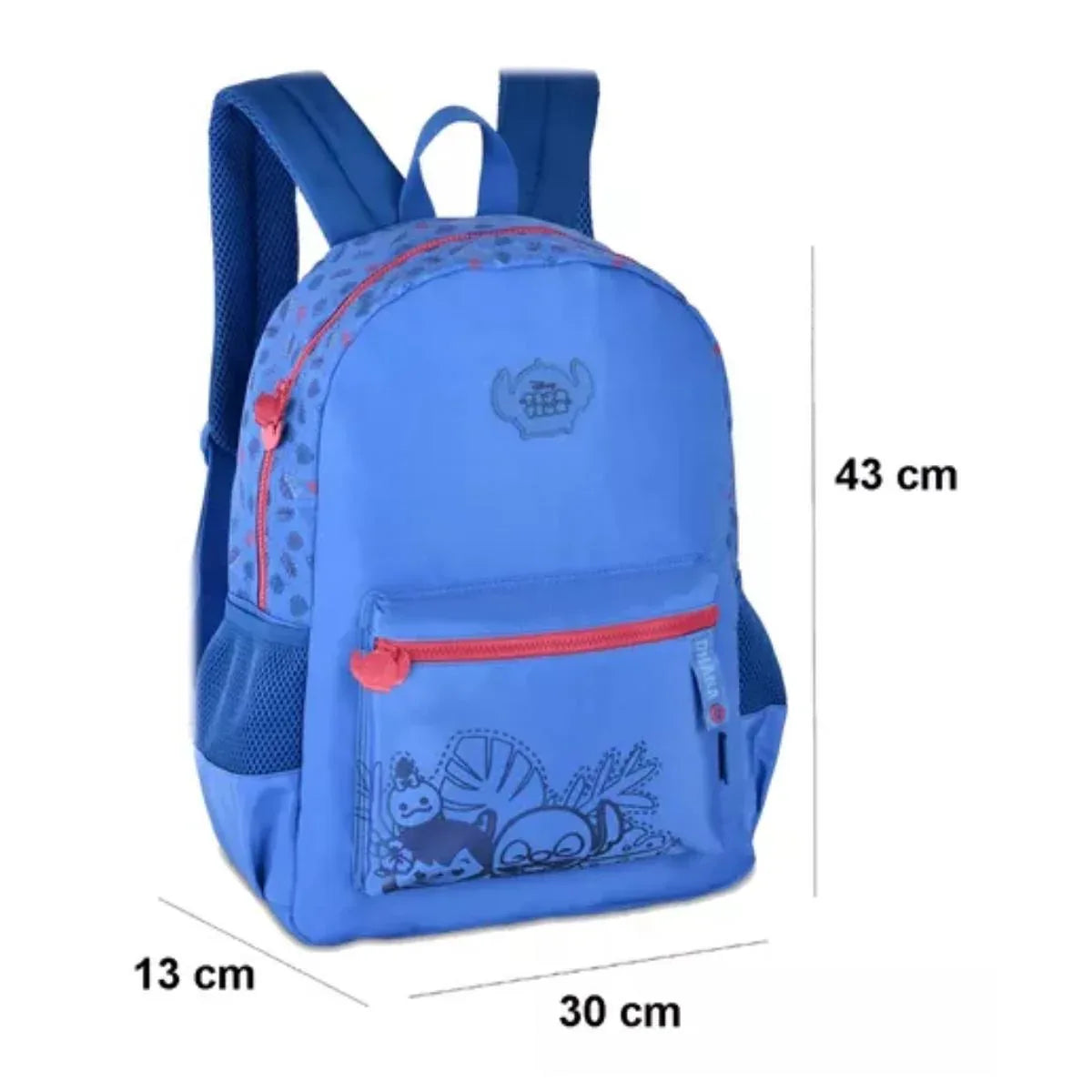 Mochila De Costas Stitch Azul Escuro 17,5 TS24632 - Loja Do Thor