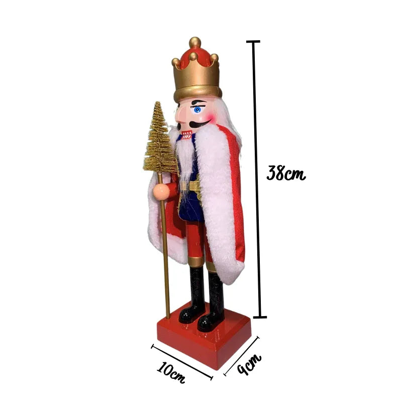 Boneco De Natal Quebra Nozes C/ Led E Som 38cm - Florarte - Loja Do Thor