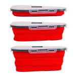 Porta Pizza Silicone Retrátil Com Tampa  RV0009