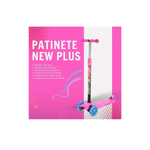 Patinete Radical New Plus Infantil Rosa C/ Altura Ajustável