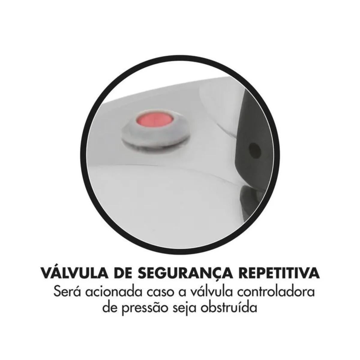 Panela de Pressao Clock Original Fechamento Interno 7L