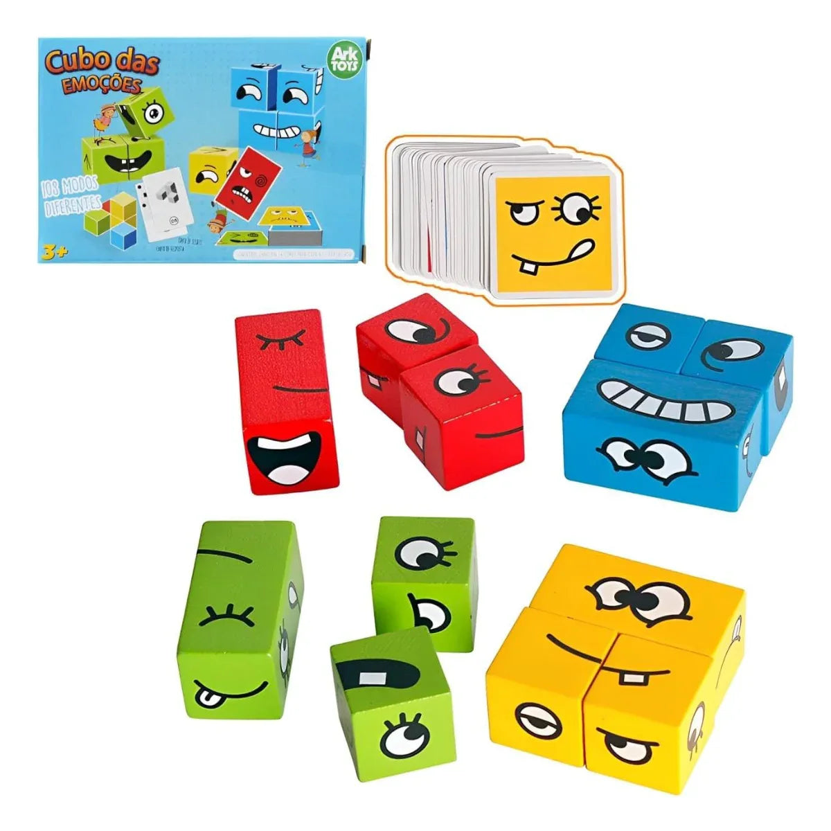 Brinquedo Educativo Cubo Das Emocoes - Loja Do Thor