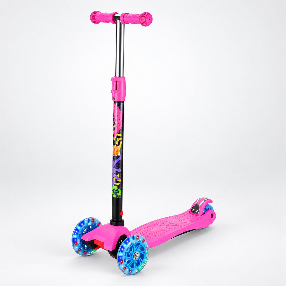 Patinete Radical New Plus Infantil Rosa C/ Altura Ajustável