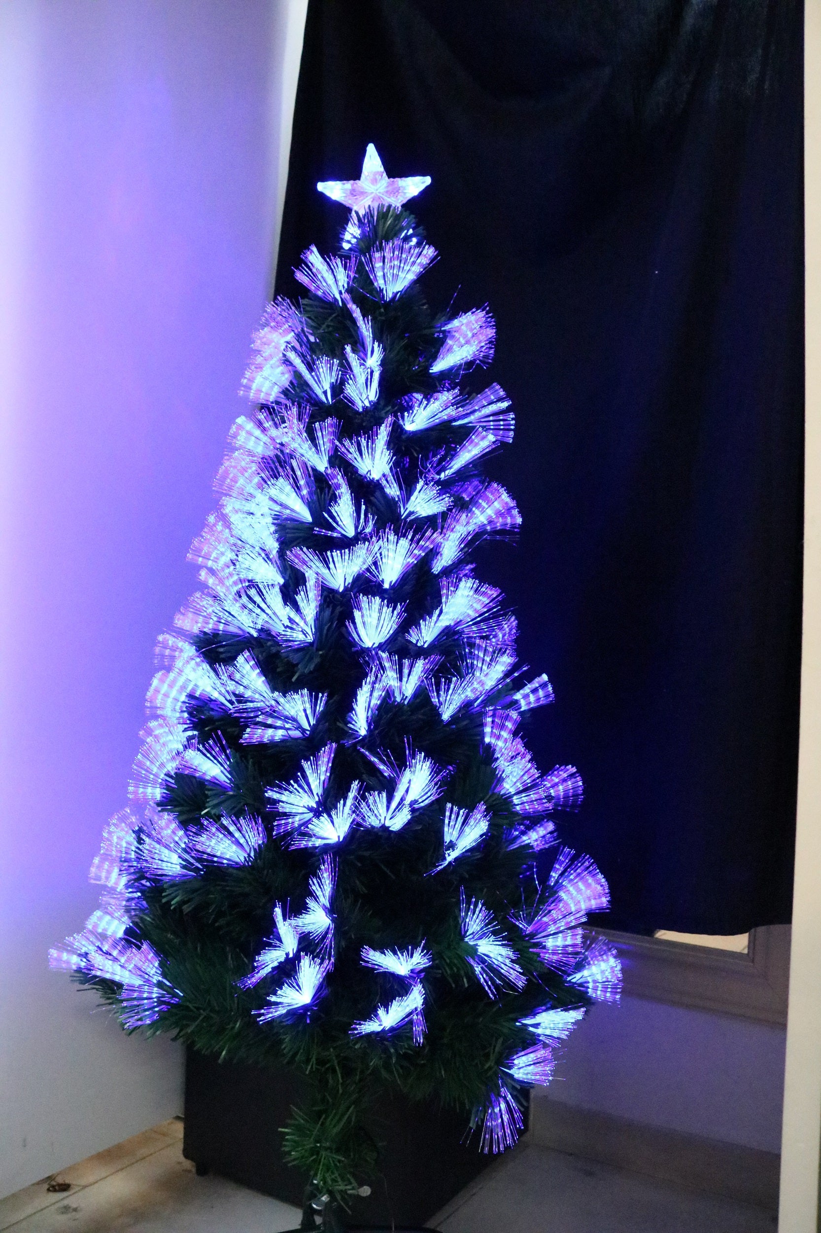 Arvore de Natal Fibra Optica Efeito Cachoeira 90CM A090