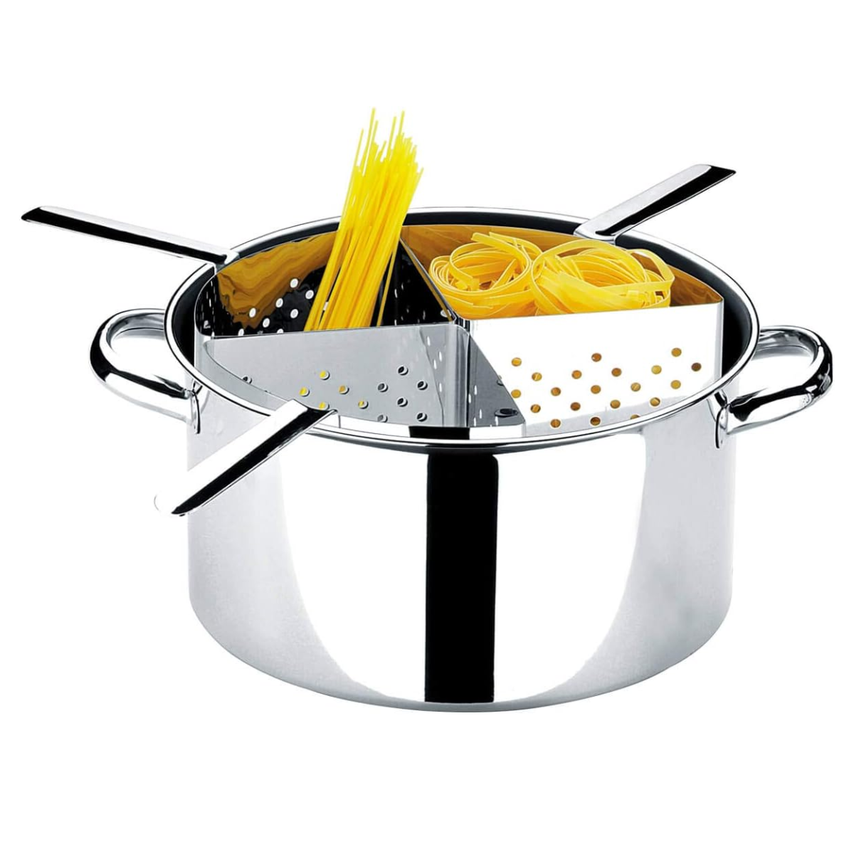 Panela Espagueteira Inox com 4 Cestos  10L  - Hercules