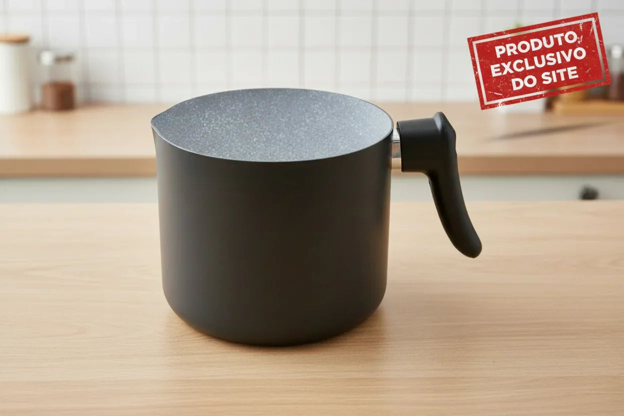 Fervedor Soft Touch Hercules 14x11,7cm Antiaderente Cinza 	PA300L140CZ1 - Loja Do Thor