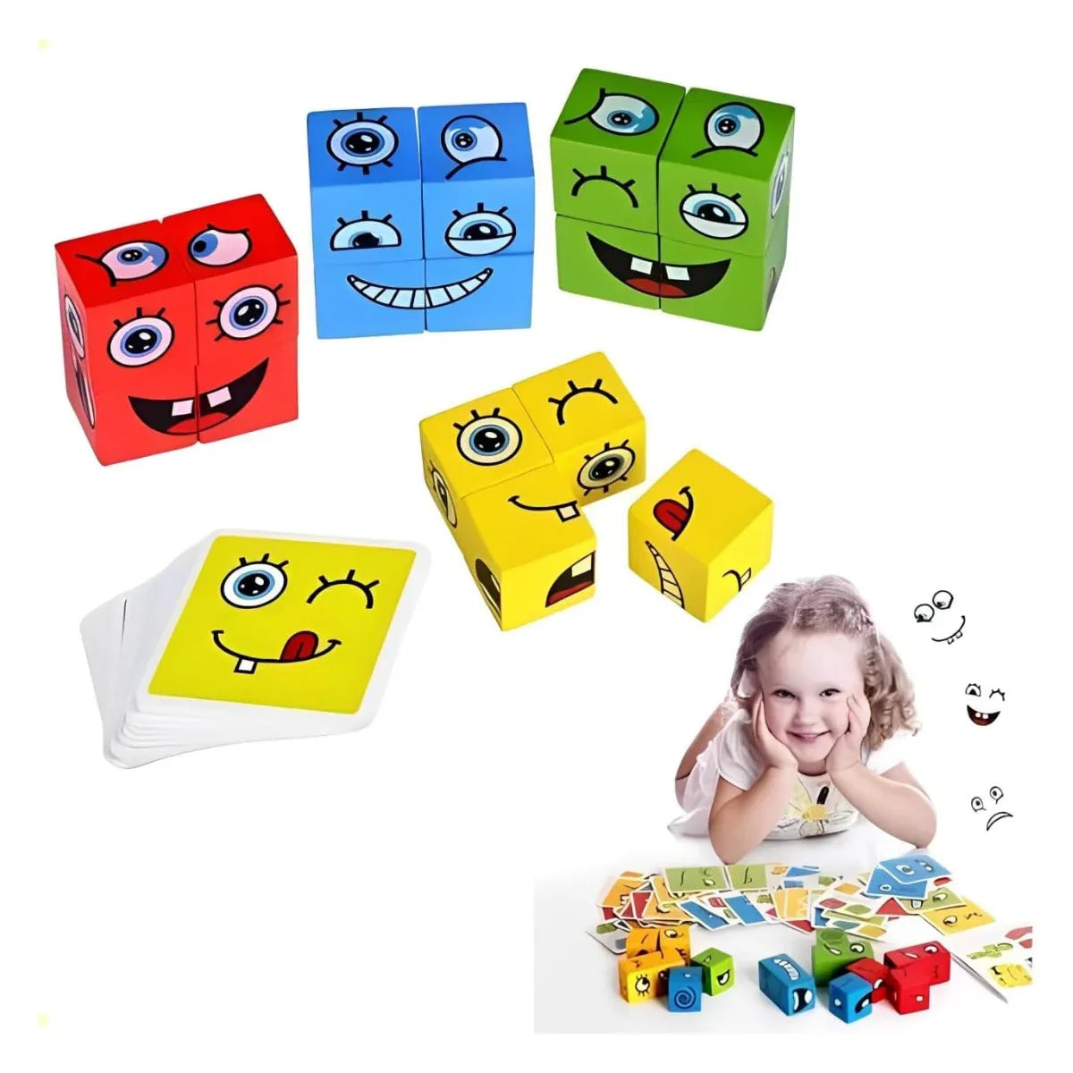 Brinquedo Educativo Cubo Das Emocoes - Loja Do Thor