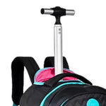 Mochila Rodinhas Luluca Bolsa Escolar Preto  33L - LU24085