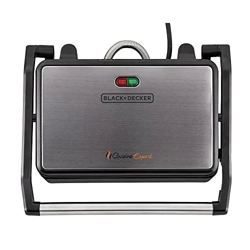 Grill Prensa Inox G1200 Articulavel 800W 220V Black & Decker - Loja Do Thor