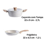 Jogo De Panelas Brinox Antiaderente Sirius 4 Pç Vanilla - Loja Do Thor