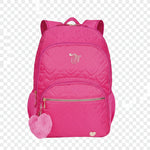 Mochila Grande 2 Compartimentos Sestini Capricho Crush Rosa