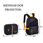 Kit Mochila de Costas e Estojo Box Free Fire Preto - Loja Do Thor