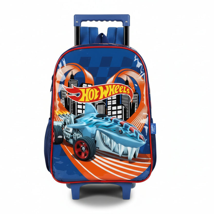 Mochila De Rodinhas Escolar Hot Wheels Ic41512 - Azul