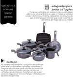 Conjunto Sartin Cook 5 Pcs Ceramico Grafite - Loja Do Thor