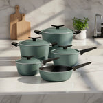 Jogo De Panelas Tramontina Antiaderente Spezia 5Pçs Verde - Loja Do Thor