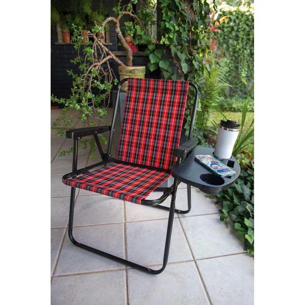 Mesa Portátil Para Cadeira De Praia Mor Ref.002469 - Preto - Loja Do Thor