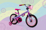 Bicicleta Infantil Aro 16 Menina Com Rodinha Nathor Pixer 02 - Loja Do Thor