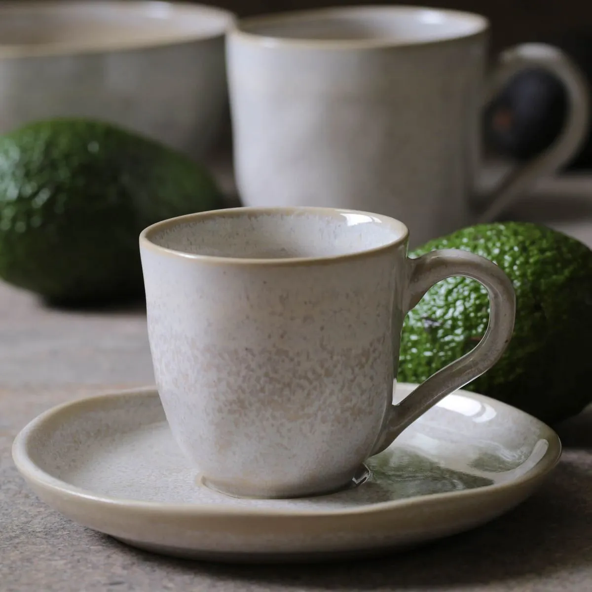 Conjunto com 6 Xícaras de Café com Pires Bio Latte 120ml
