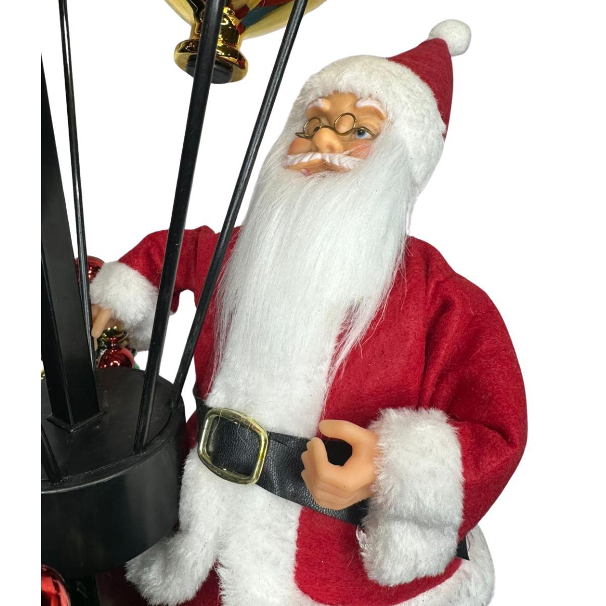 Papai Noel Tambor Baloes Retratil Luz 110cm 30285