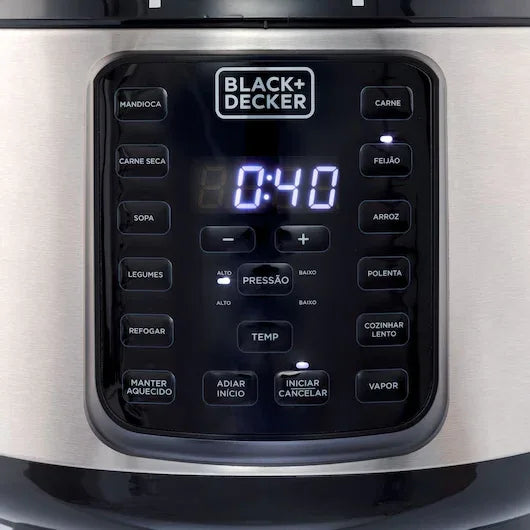 Panela De Pressão Elétrica 900W 127v - Black Decker PP900G-BR - Loja Do Thor