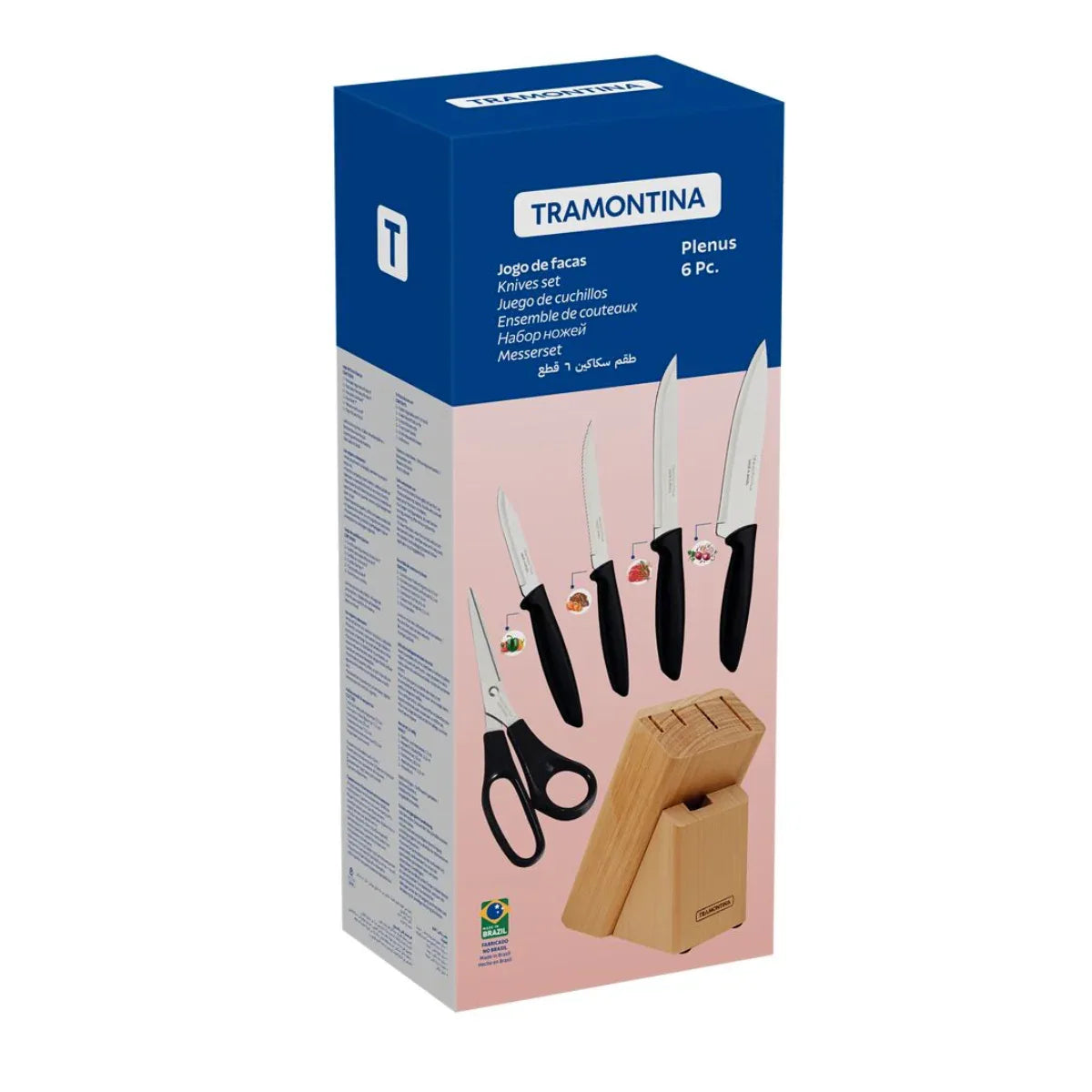 Jogo De Facas 6 Peças Plenus Tramontina 23498015 - Loja Do Thor