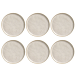Conjunto com 6 Pratos de Sobremesa Bio Latte
