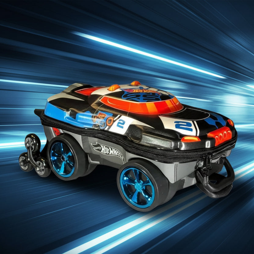 Mochila de Rodinhas 3D Hotwheels Terrain Preto 2500GM21