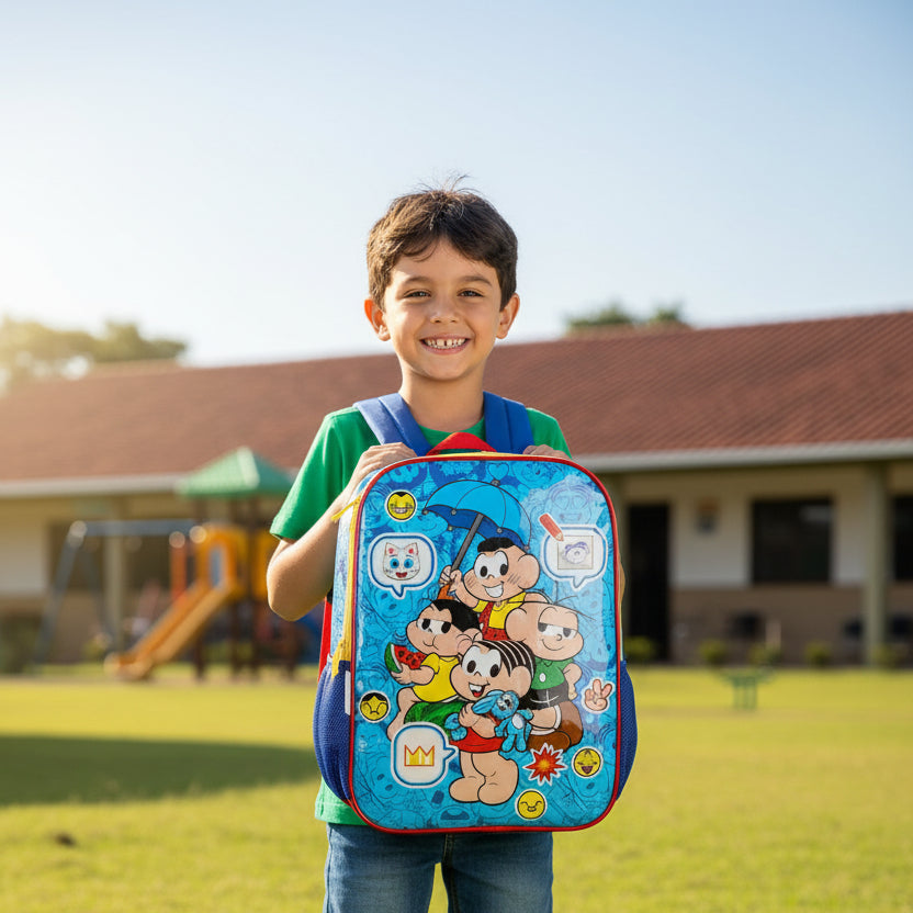 Mochila De Costas Turma Da Monica Azul Maxlog IS39321MN0200