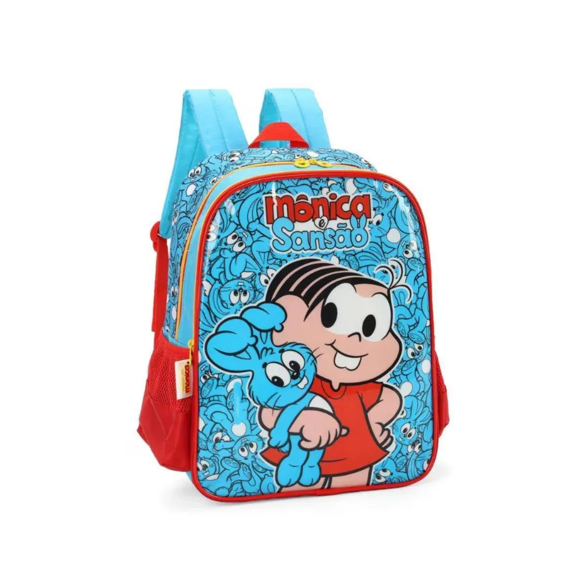 Mochila De Costas Turma Da Mônica Azul Un Luxcel 43X32X15Cm - Loja Do Thor