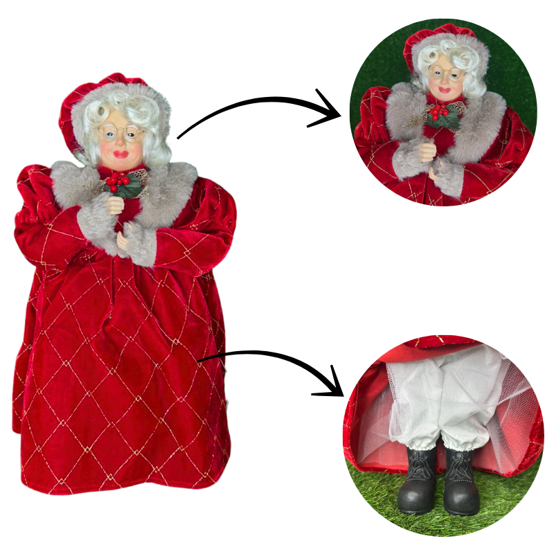 Mamãe Noel Em Pé Vermelho 40cm - Grillo