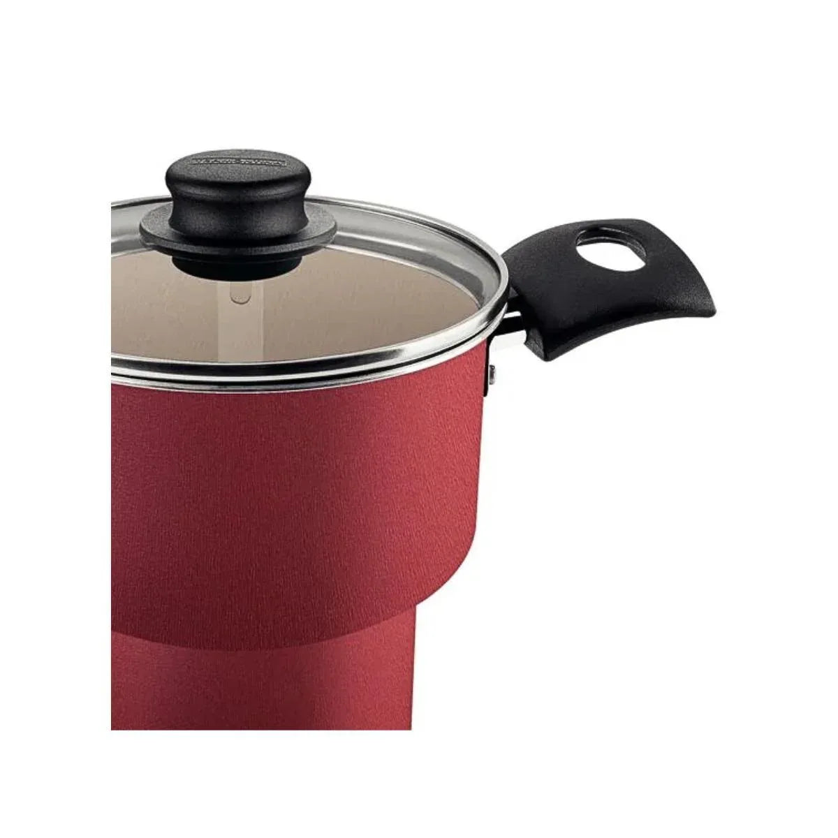 Cuscuzeira 14cm 1,9L Turim Vermelha Antiaderente Tramontina - Loja Do Thor