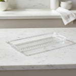 Travessa de Cristal Pearl 30cm x 13cm x 3cm - Wolff - Loja Do Thor