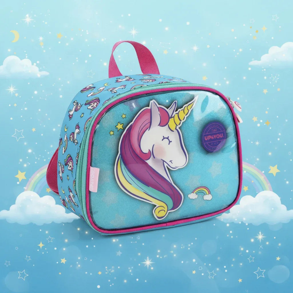 Lancheira Infantil Unicornio Azul - Loja Do Thor