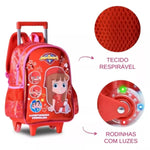 Mochila De Carrinho Aventureira Vermelha 16" AV24033K Clio - Loja Do Thor