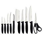 Jogo De Facas 10pcs Plenus Preto Aço Inox 23498065 - Loja Do Thor