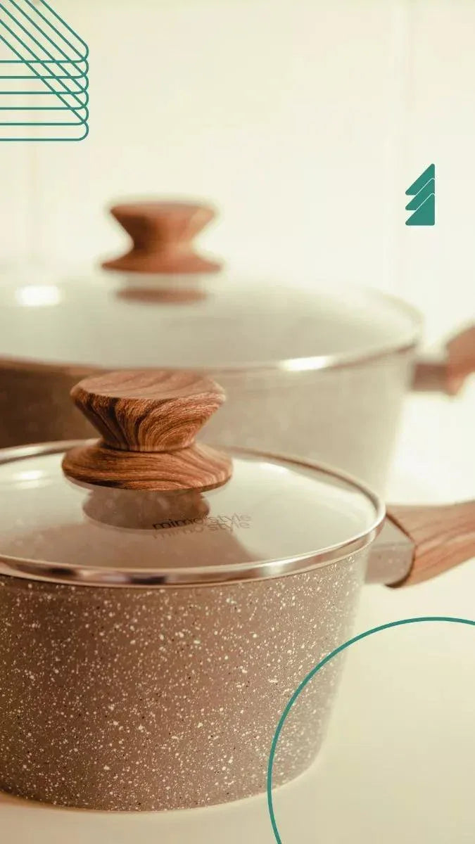 Panela De Inducao Ceramica Antiaderente 16Cm Com Tampa Vidro - Loja Do Thor