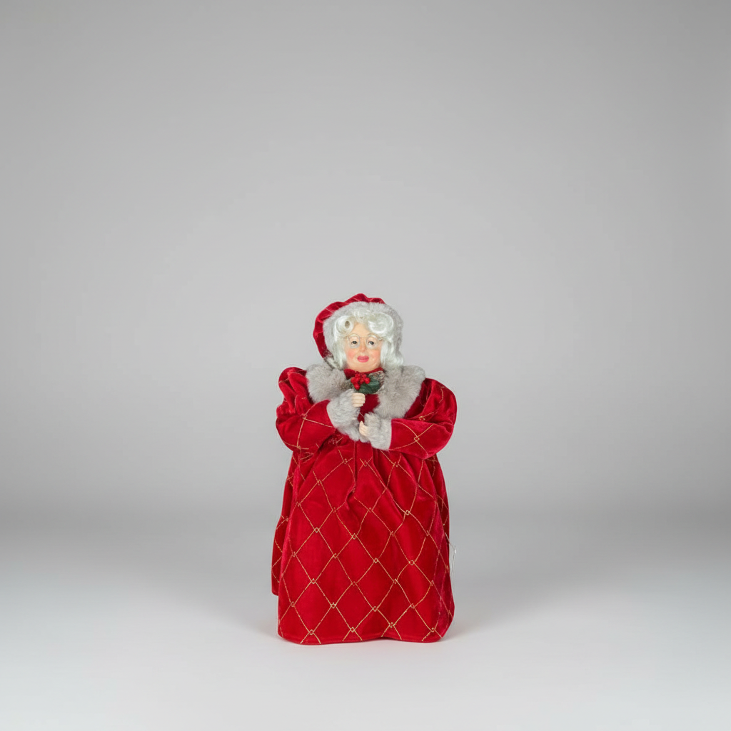 Mamãe Noel Em Pé Vermelho 40cm - Grillo