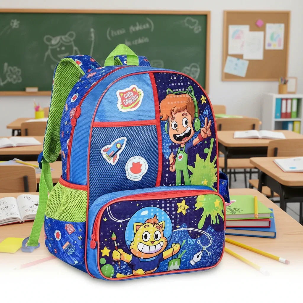 Mochila Gato Galáctico Gg24117 Escolar Infantil 20L - Loja Do Thor