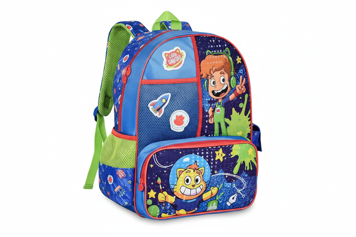 Mochila Gato Galáctico Gg24117 Escolar Infantil 20L - Loja Do Thor