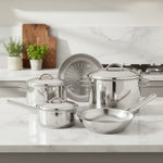 Jogo de Panelas Aço Inox 5 Pçs Solar Tramontina - Loja Do Thor