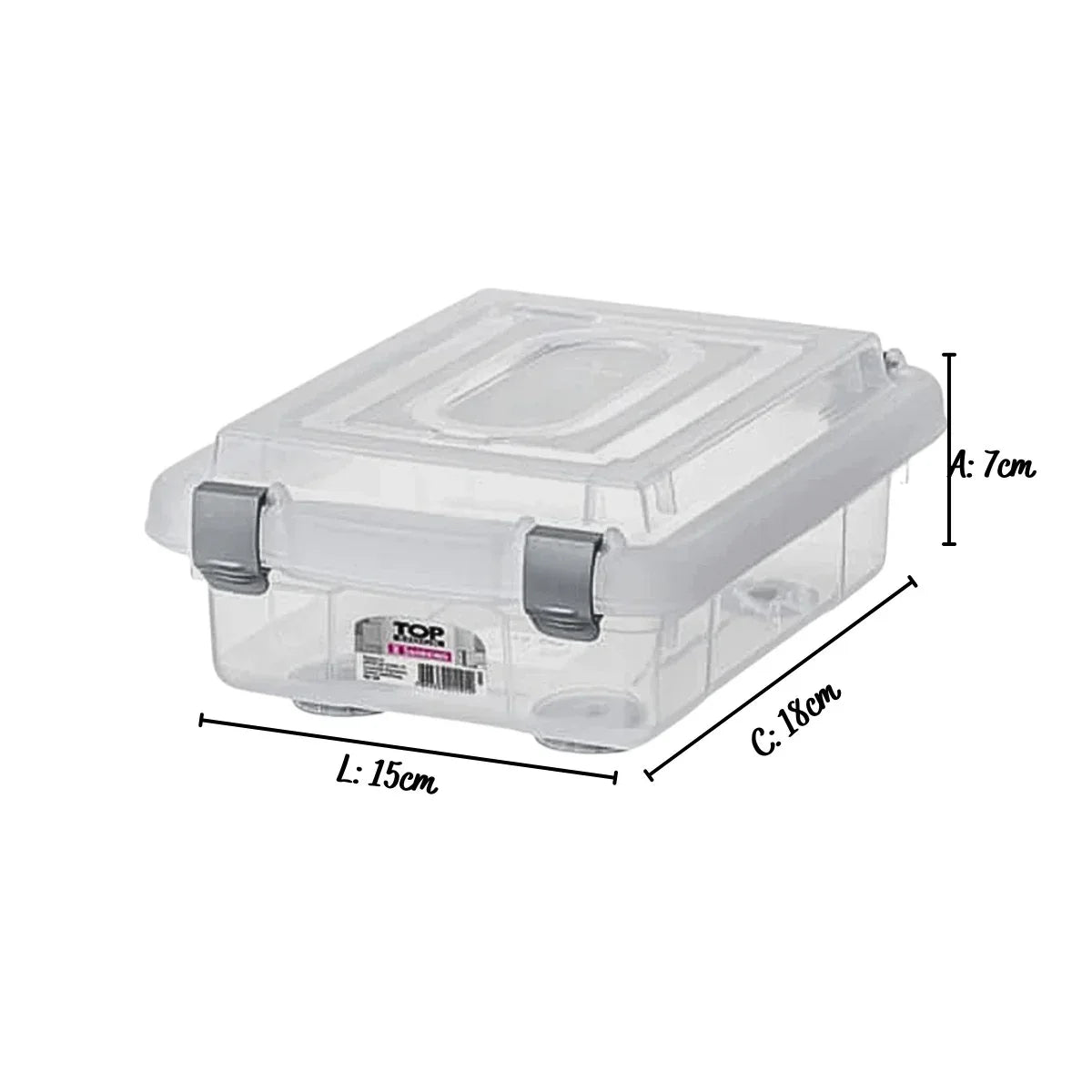 Organizador Plástico 1L Transparente Sanremo 940 - Loja Do Thor