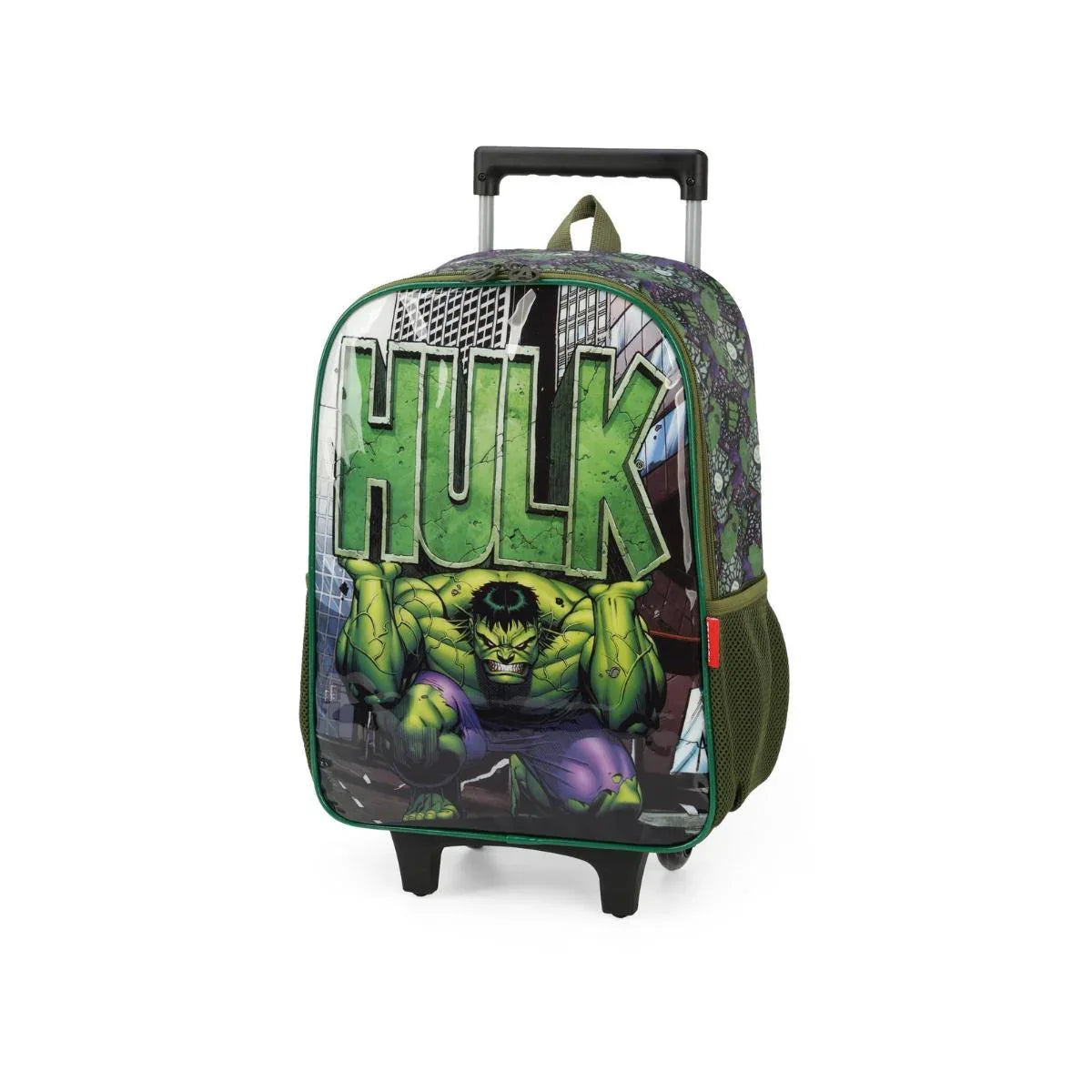 Mochila Infantil Rodinhas Hulk Luxcel Marvel Avengers - Loja Do Thor