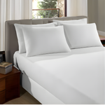 Lençol com Elástico Liso Branco Casal – Corttex 260001