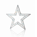 Estrela Fixa 360Leds Branco Quente 60CM