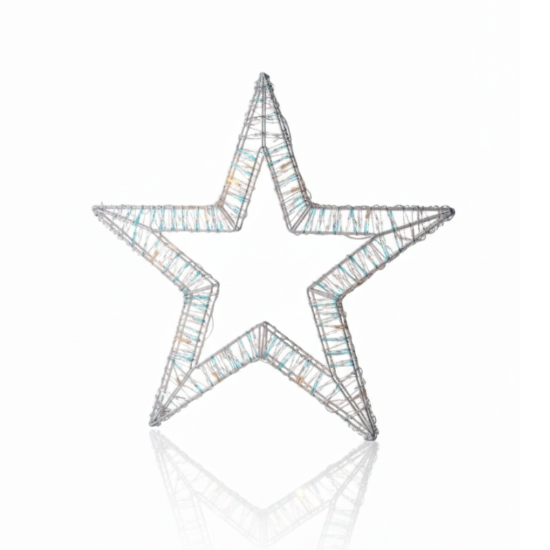 Estrela Fixa 360Leds Branco Quente 60CM