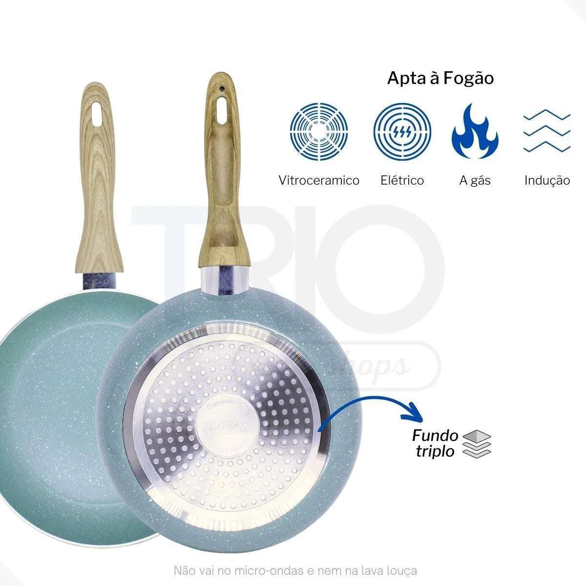 Jogo De Panelas Por Indução Botanika 6 Peças Antiaderente - Loja Do Thor