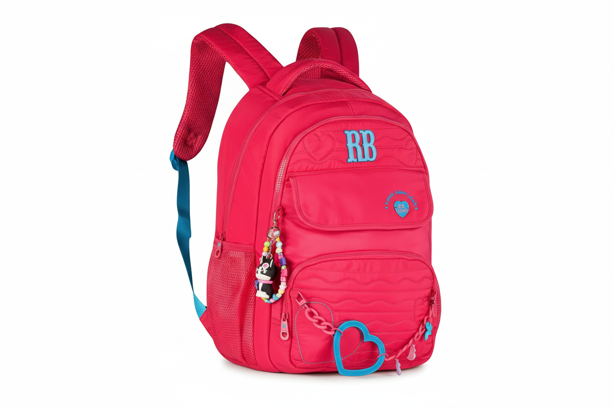Mochila de Costas Heart Beats Rosa 17,5 RB27015