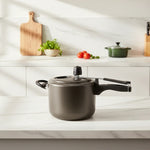 Panela De Pressao Antiaderente Grafite C/Visor De vidro 4,5L 6000 - Loja Do Thor