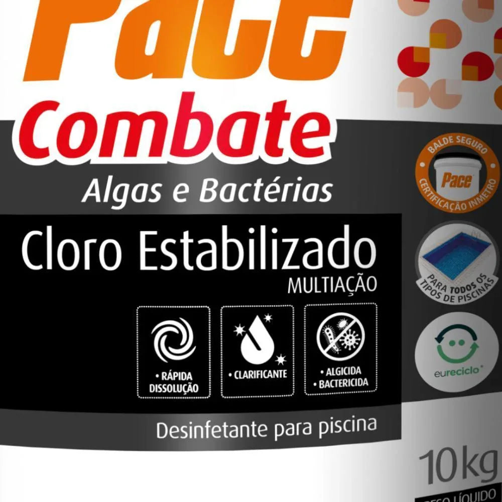 Pace Combate Hth 10Kg Multiação 3 Em 1 Para Piscinas - Loja Do Thor