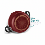 Conjunto Panelas 7 Pecas Rochedo Smart Vermelho